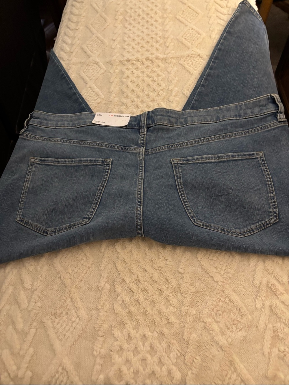 Women’s Liz Claiborne Light Blue High Rise Wide Leg Jeans 20W
